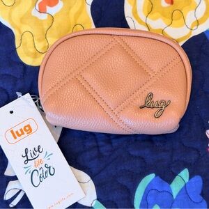 Lug Stash Vegan Leather Cosmetic Bag (Blush Pink) - NWT
